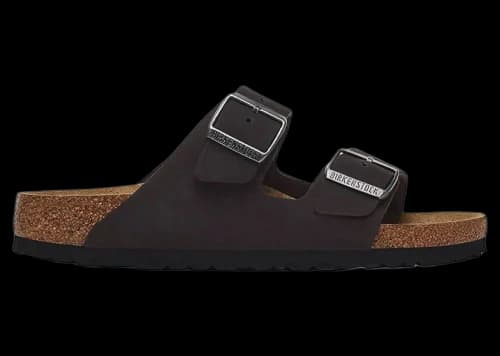 Birkenstock Arizona Soft Footbed Nubuck Leather Black