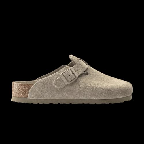 Birkenstock Boston Soft Footbed Narrow 'Faded Khaki'