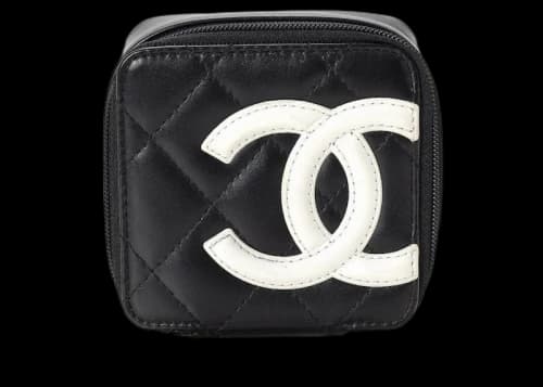 Chanel Cambon Ligne Jewelry Case Black