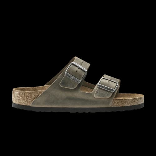 Birkenstock Arizona Soft Footbed Oiled Leather 'Faded Khaki'