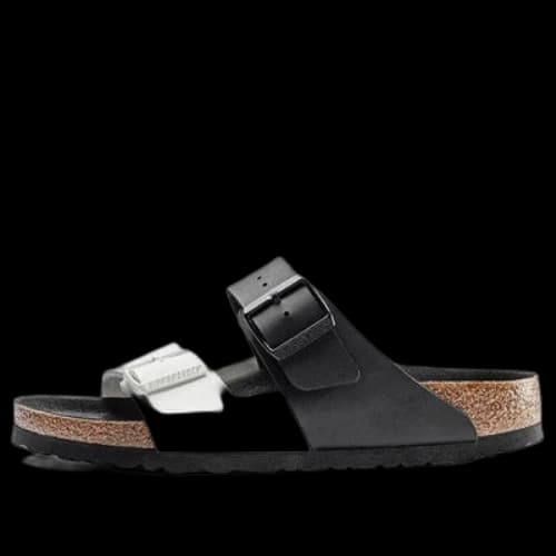 Birkenstock Arizona Series Fashion Black White Colorblock Version Sandals