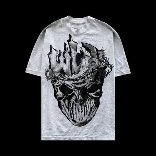 Warren Lotas Headstone T-Shirt 'Heather Grey'