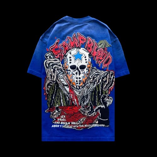 Warren Lotas Camp Blood T-Shirt 'Faded Cobalt'