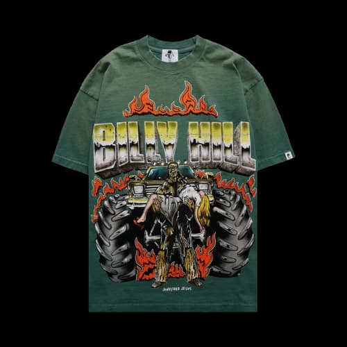 Warren Lotas Junkyard Lady T-Shirt 'Green'