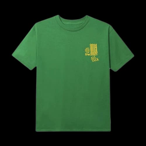 Anti Social Social Club All Talk On A Blog Tee 'Green'