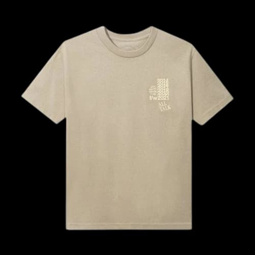 Anti Social Social Club All Talk On A Blog Tee 'Sand'