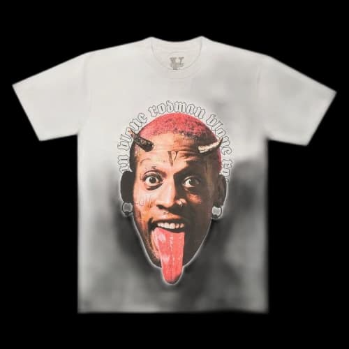 Vlone x Rodman Angel Vs. Demon T-Shirt 'White'