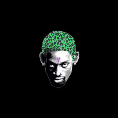 Vlone x Rodman Cheetah Hair T-Shirt 'White'