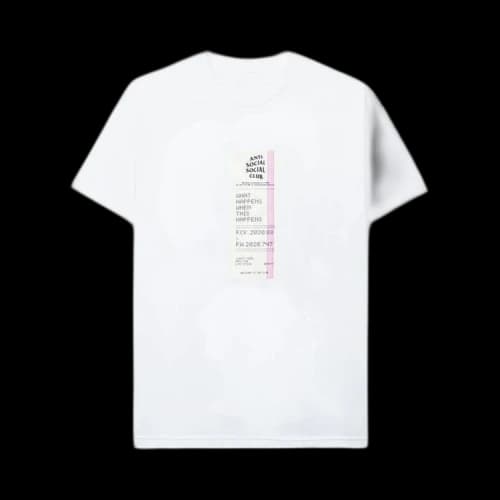 Anti Social Social Club Read Receipts Tee 'White'