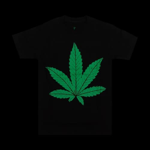 Vlone Weed Leaf Short-Sleeve T-Shirt 'Black'