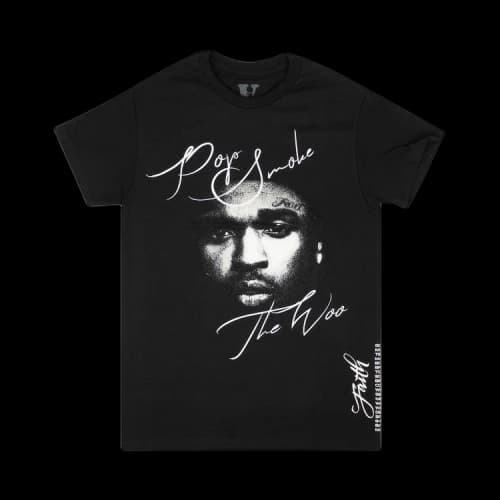 Vlone x Pop Smoke Faith T-Shirt 'Black'