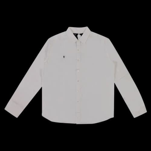 Vlone Long-Sleeve Button Up White