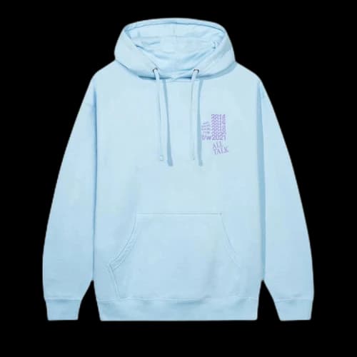 Anti Social Social Club All Talk On A Blog Hoodie 'Blue'