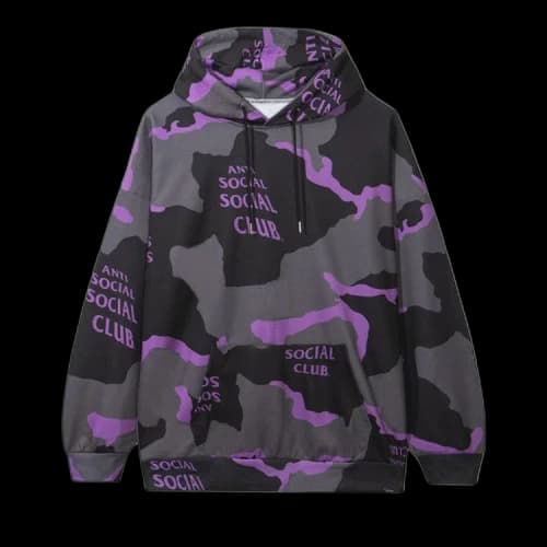 Anti Social Social Club Cotton Candy Hoodie 'Black Camo'