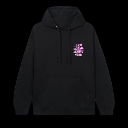 Anti Social Social Club I See Splash Hoodie 'Black/Pink'