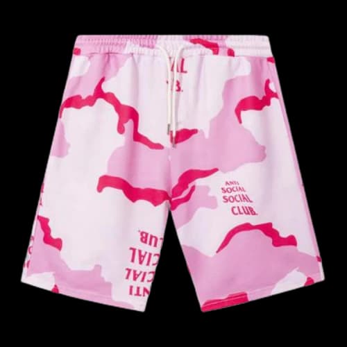 Anti Social Social Club Cotton Candy Shorts 'Pink Camo'