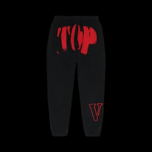 Vlone x NBA YoungBoy Top Sweatpants 'Black/Red'