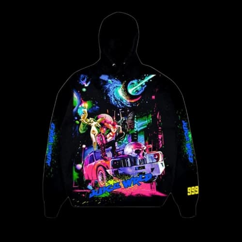 Vlone x Juice WRLD Cosmic Hoodie 'Black/Multicolor'
