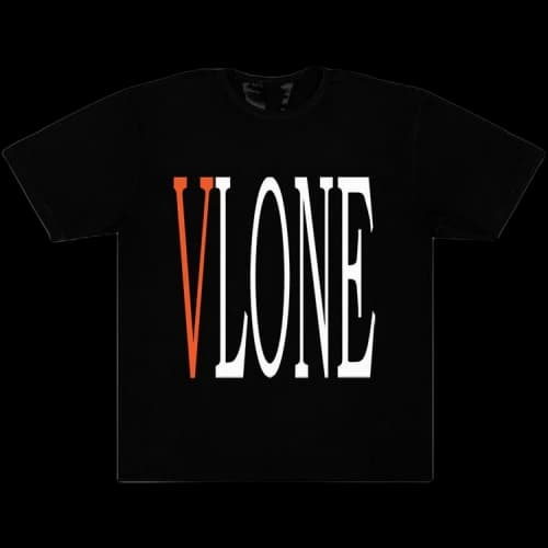 Vlone Staple T-Shirt 'Black/Orange'