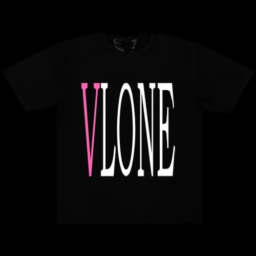 Vlone Staple T-Shirt 'Black/Pink'
