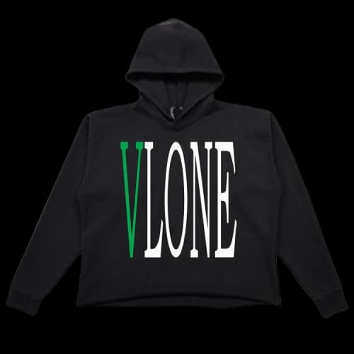 Vlone Staple Hoodie 'Black/Green'