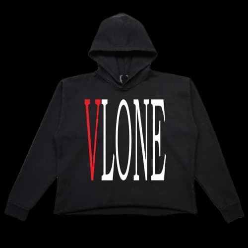 Vlone Staple Hoodie 'Black/Red'