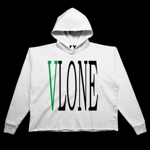 Vlone Staple Hoodie 'White/Green'