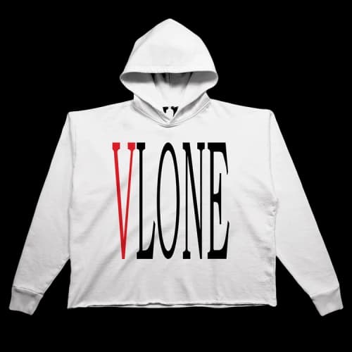 Vlone Staple Hoodie 'White/Red'