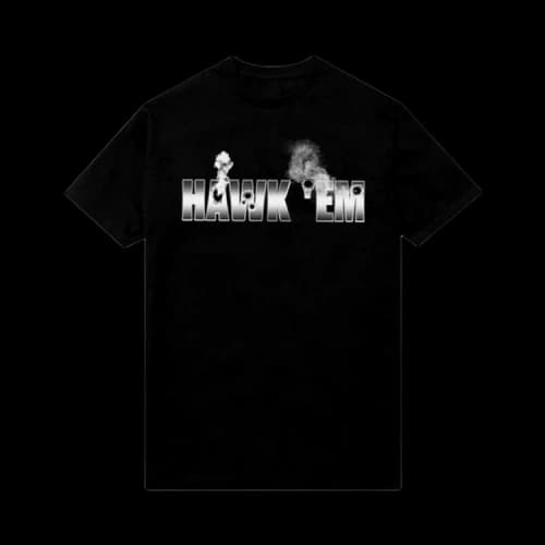 Vlone x Pop Smoke Hawk Em T-Shirt 'Black'