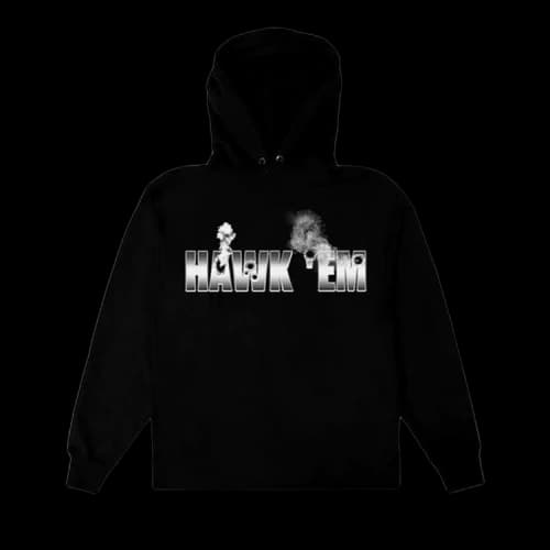 Vlone x Pop Smoke Hawk Em Hoodie 'Black'