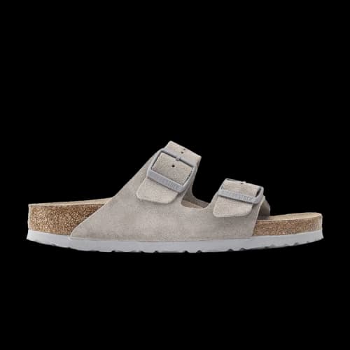 Birkenstock Arizona Soft Footbed Suede Leather 'Stone Coin'