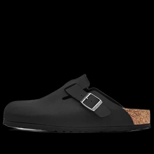 Birkenstock Boston Vegan Birkibuc 'Black'