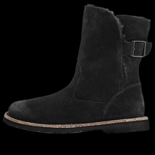 Birkenstock Uppsala Shearling Suede Leather Narrow Fit 'Black' (Women's)