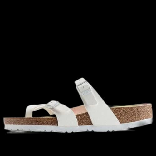 Birkenstock Mayari Vegan Birko-Flor Nubuck Sandals 'White'