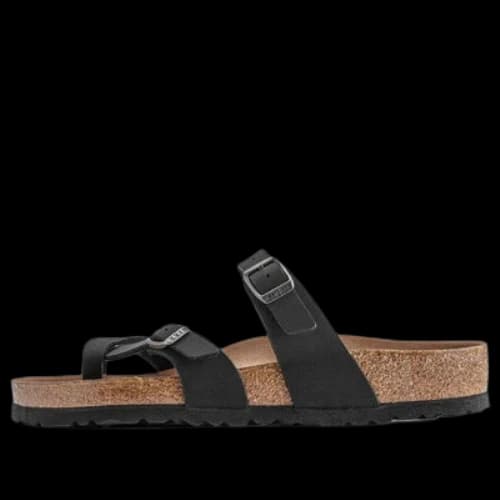 Birkenstock Mayari Vegan Birko-Flor Birkibuc Narrow Fit Sandals 'Black'