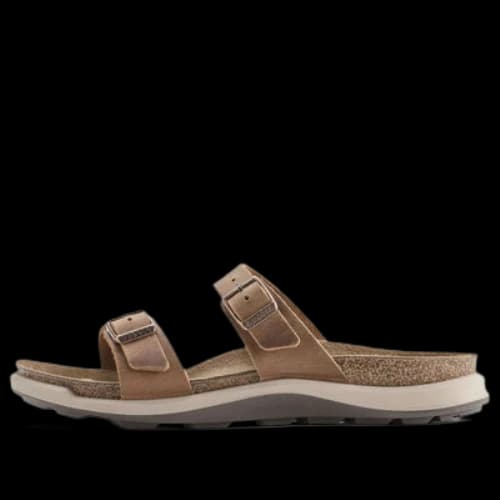 Birkenstock Sierra Waxy Leather Narrow Fit Sandals 'Ginger Brown' (Women's)