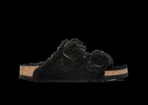 Birkenstock Arizona Big Buckle Teddy Black (Women's)