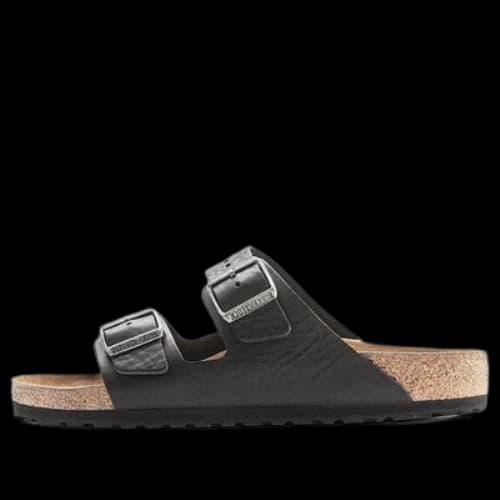 Birkenstock Arizona Grip Leather Sandals 'Vintage Wood Black'