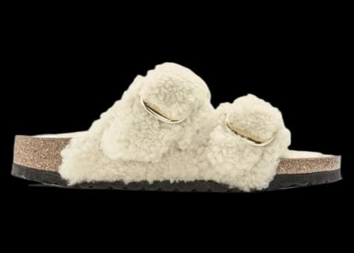 Birkenstock Arizona Big Buckle Teddy Eggshell (Women's)