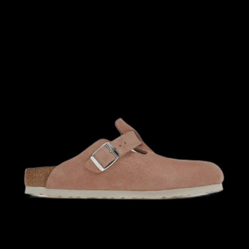 Birkenstock Boston Soft Footbed Suede Pink Clay (Narrow Fit)