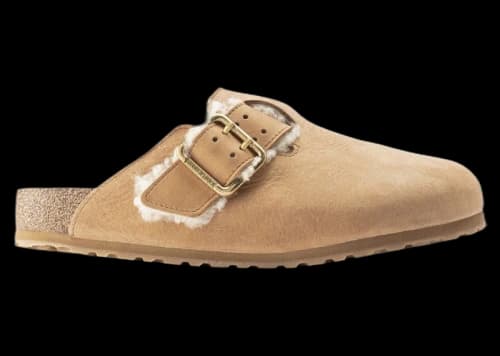 Birkenstock Boston Bold Shearling Cognac