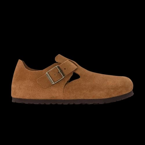 Birkenstock London Suede Leather Narrow Fit 'Mink' (Women's)