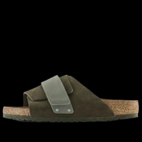 Birkenstock Kyoto Suede Leather Sandals 'Thyme'