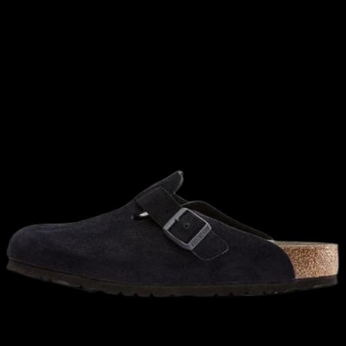 Birkenstock Boston Soft Footbed Suede Leather 'Midnight'
