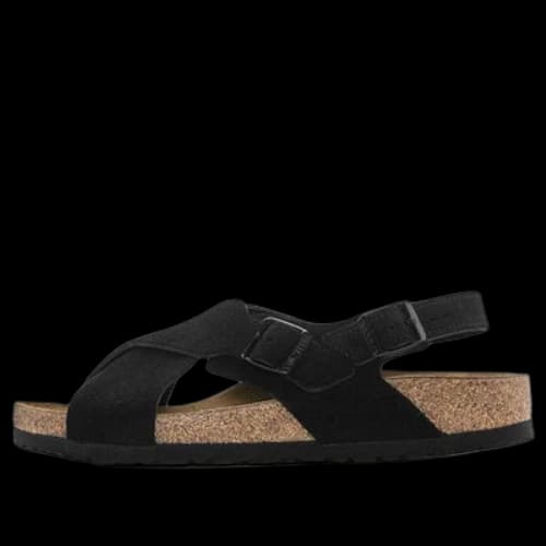 Birkenstock Tulum Suede Leather Narrow Fit Sandals 'Black'