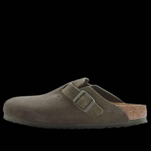 Birkenstock Boston Suede Leather Narrow Fit 'Thyme'