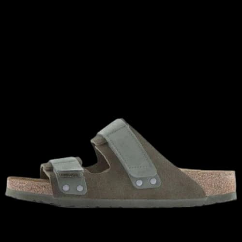 Birkenstock Uji Nubuck Leather Suede Narrow Fit Sandals 'Thyme'