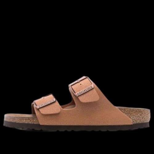 Birkenstock Arizona Vegan Birko-Flor Birkibuc Sandals 'Pecan'