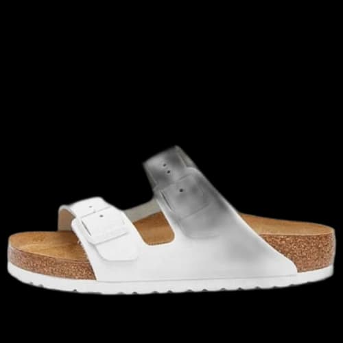 Birkenstock Arizona Natural Leather Sandals 'White'