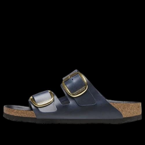 Birkenstock Arizona Big Buckle Natural Leather Oiled Narrow Fit 'Blue' (Women's)